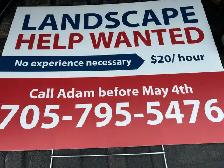 Landscape Help Wanted