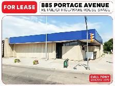 FOR LEASE 885 PORTAGE AVE 7,800SF Office Retail Space Building