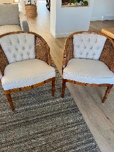 Vintage cane chairs