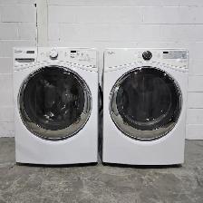 Used Whirlpool Washer Dryer set 27″ WFW81HEDW & YWED75HEFW