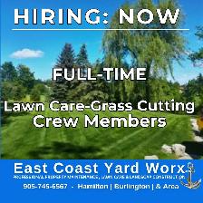 HIRING NOW - EXPERIENCED GRASS CUTTING TEAM MEMBERS - HAMILTON