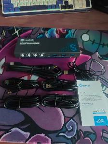 NEW 4 HDMI KVM Switch, UHD 4K@60Hz 3 USB 3.0 Hub