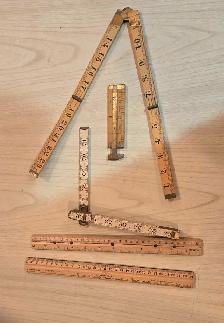 antique  carpenter rulers