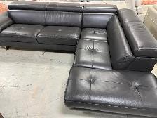 Top Grain Italian Leather Sectional - NEW