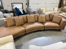 Top Grain Leather Sectional - NEW