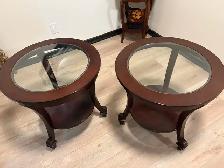 Cherrywood end tables