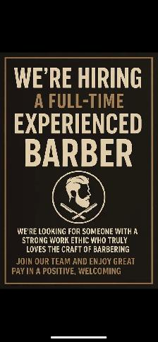 Full time barber wanted