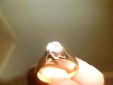Diamond engagement ring (.47solitair) and matching wedding ring
