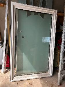 38.5 x 62.25 triple pane vinyl picture window. Like new