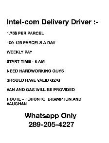 Hiring Delivery drivers