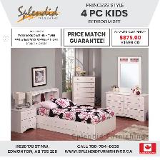 Brand New! Canadian Made, 4 Pc Kids Bedroom Set