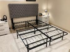 Queen bed frame and headboard