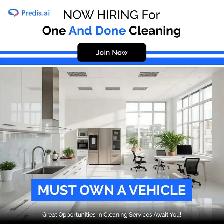 NOW HIRING CLEANERS CASH JOB MUST HAVE VEHICLE