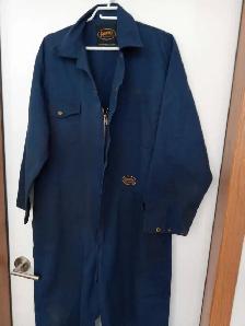 PIONEER NAVY WORK COVERALLS,SIZE 42, $20