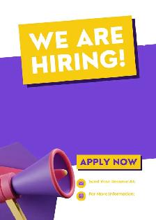 Apply Now! Customer Service Representative