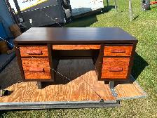 2 Large oak desks