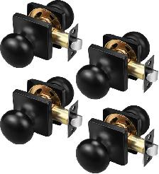 Matte Black Door Knobs 4 Pack BNIB