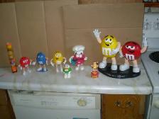 M&M DISPENSERS & CANDY HOLDERS- $20 TO $10