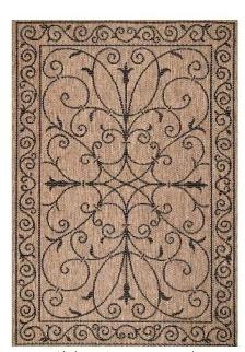 nuLOOM Machine Made Kathleen Outdoor Krem Brown