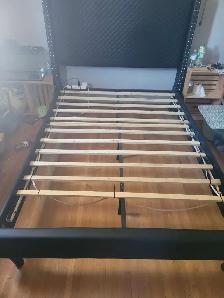double bed and headboard