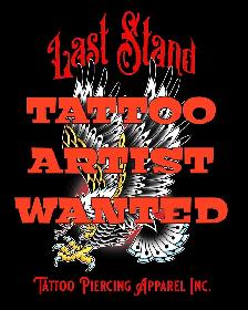 TATTOO ARTIST WANTED