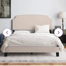 Brand new queen size upholstered bed