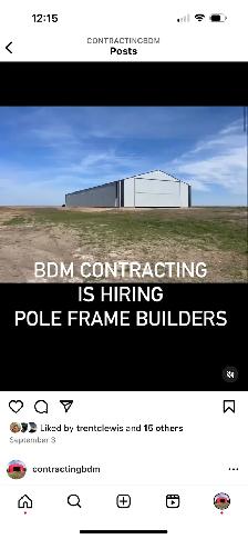 Pole Frame Builders Needed