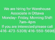 Warehouse Associate