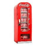 Coca-Cola Vending Machine Mini Fridge w/ 12V DC 110V AC Cords,