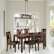 New Solid Wooden Dining Table And Chairs Set Grand Sale Start