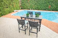 OUTDOOR PATIO FURNITURE ALUMINUM BAR SET (LIMITED STOCK)