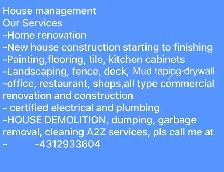 Construction and renovation