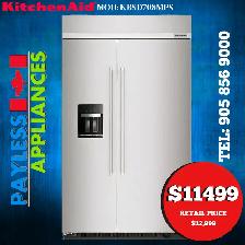 Kitchenaid KBSD708MPS 48' Built in Counter Depth Refrigerator Wi