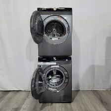 washer dryer set 24 front load stackable Samsung NEW grey