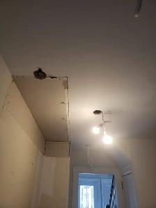 drywall repairs, plastering,home services, stucco exterior wall