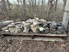 flagstone pieces-natural rock 3 different pallets