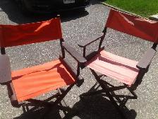 2 Vintage Directors chairs