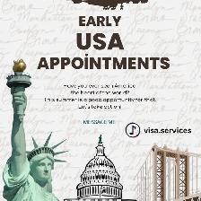 EARLY USA visa appointments are available