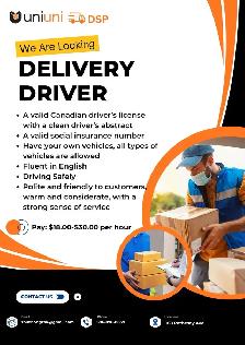 Hiring courier driver