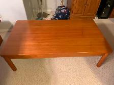 Coffee tables, solid teak, excellent conditions.