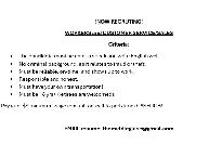 Seasonal work opportunities