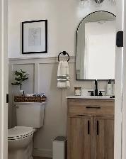 Half washroom install