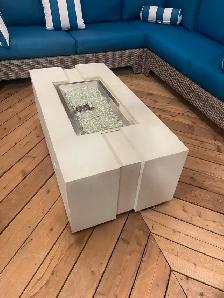 OUTDOOR PATIO FURNITURE CONCRETE FIRE PIT - FLOOR MODEL SALE