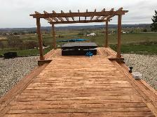25 years in carpentry, you need a deck built call me