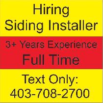 Hiring Experienced Siding Installer