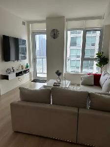 Luxury 1-Bedroom Eau Claire Condo – Stampede Rental