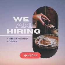 hiring now server/kitchen helper