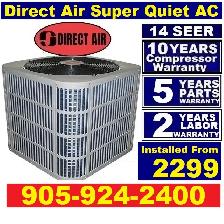 Direct Air 14 SEER air Conditioner with installation & warranty