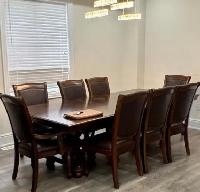 Dining Table and Chairs with Hutch
