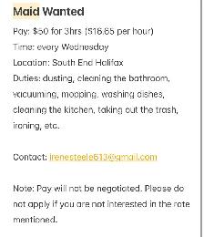 Maid Wanted